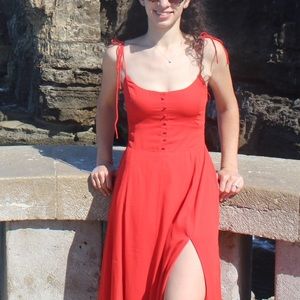 Abercrombie Red Midi Dress